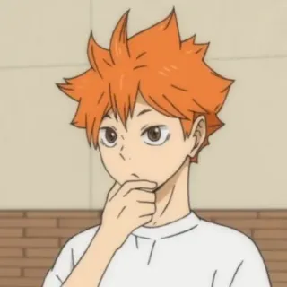 ☀️ Hinata Shoyo Haikyuu!! anime, character, haikyuu, hinata shoyo, manga, cartoon telegram sticker