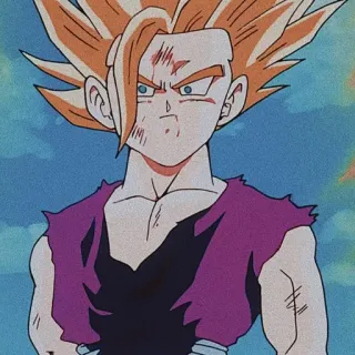 🔥 Gohan Dragon Ball Z 动漫, 悟饭, 龙珠Z, 超级赛亚人, 战士 telegram sticker
