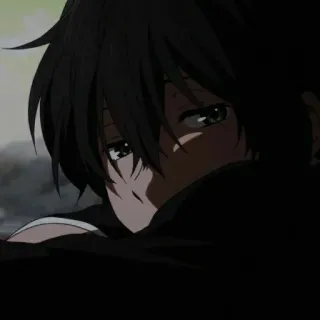 😒 Anime, Triste, Ragazzo, Oscuro, Manga telegram sticker