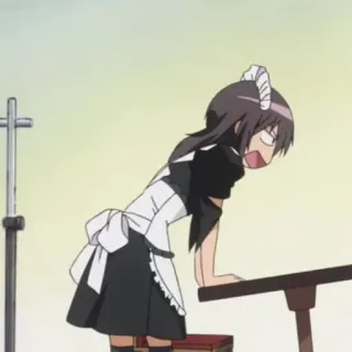 🍂 Anime, Maid, Imut, Seragam, Wanita, Karakter, Gadis, Kartun telegram sticker