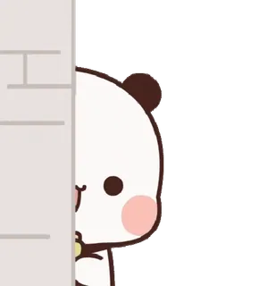 😂 panda, fofo, kawaii, espiar, animal whatsapp sticker