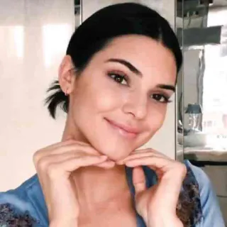 😊 Kendall Jenner donna, persona, ritratto, faccia, celebrità, modella, Kendall Jenner telegram sticker