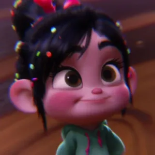 🩰 Vanellope von Schweetz Wreck-It Ralph Dibujos animados, Disney, ¡Rompe Ralph!, Vanellope, Personaje, Animación telegram sticker