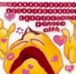 😍 ohhh Meme, Emoji, Amour, Coeurs, Mignon, Drôle telegram sticker