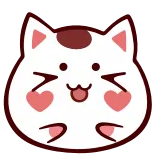😂 kucing, kawaii, imut, emoji, stiker, hati, lucu whatsapp sticker