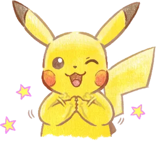 🤩 Pikachu pokemon, pikachu, anime, dibujos animados, lindo whatsapp sticker