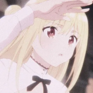 🧚‍♀ Anime, Mädchen, Blond, Süß, Figur, Cartoon whatsapp sticker