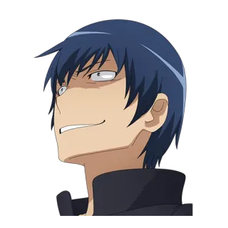 😠 anime, character, face, smirk, portrait telegram sticker