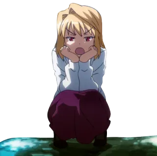 😠 アニメ, 可愛い, 女の子, キャラクター telegram sticker