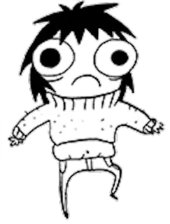 ☹ Kartun, Karakter, Ilustrasi, Lucu, Aneh, Stiker telegram sticker