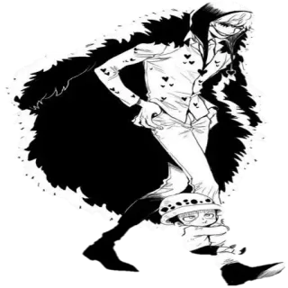 🚶 Trafalgar Law One Piece Anime, One Piece, Trafalgar Law, Manga, Fanart telegram sticker