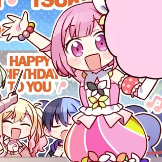 😃 HAPPY BIRTHDAY TO YOU birthday, anime, cute, celebration whatsapp sticker