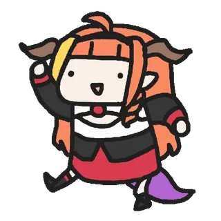 🐱 Kiryu Coco Anime, VTuber, Süß, Cartoon telegram sticker