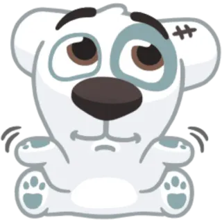 🤷‍♂ bear, cartoon, cute, animal, patched telegram sticker
