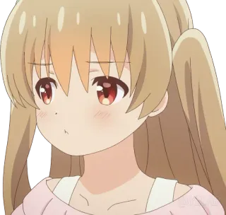 🙎‍♀ Anime, Kreskówka, Słodkie, Dziewczyna, Wyraz, Zdezorientowany/a whatsapp sticker