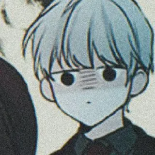 🍚 Kartun, Anak laki-laki, Anime, Bingung, Karakter, Manga, Emosi telegram sticker
