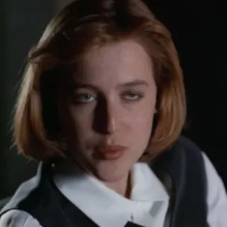 😉 Dana Scully The X-Files Dana Scully, X-Files, Agente FBI, Gillian Anderson, Televisione, Anni '90 telegram sticker