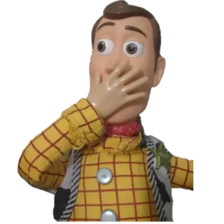 🫢 Woody Toy Story Woody, Toy Story, überrascht, schockiert, Cartoon, Figur telegram sticker