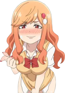 😅 Anime, Kreskówka, Dziewczyna, Kobieta, Ilustracja, Postać telegram sticker