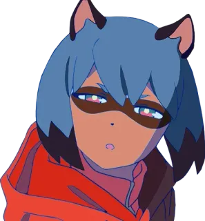 🤨 Michiru Kagemori BNA: Brand New Animal Anime, Animale, Tanuki, BNA telegram sticker