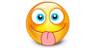 👅 Emoji, Smiley, Gesicht, Zunge, Lustig, Cartoon, Ausdruck whatsapp sticker