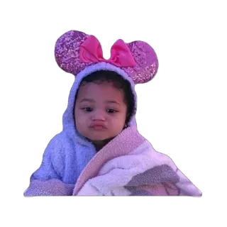 😘 bebê, fofo, criança, Mickey Mouse, orelhas telegram sticker