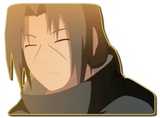 ☺️ Itachi Uchiha Naruto 动漫, 火影忍者, 鼬, 宇智波, 漫画, 贴纸 telegram sticker