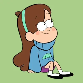 🥰 Mabel Pines Gravity Falls cartoon, character, Mabel Pines, animated, Gravity Falls telegram sticker