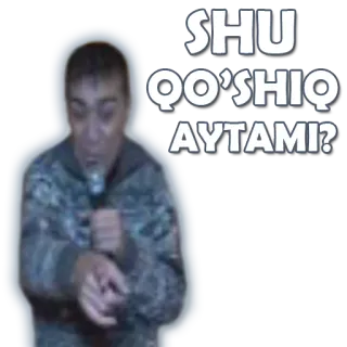 😮 SHU QO'SHIQ AYTAMI? whatsapp sticker