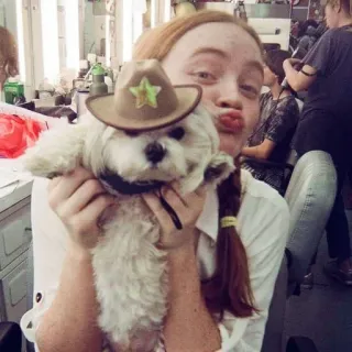 Sadie sink telegram stickers