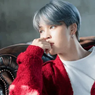 🐚 Jimin Jimin, K-Pop, BTS, cantante, idolo, moda telegram sticker