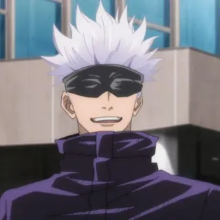 🥡 Gojo Satoru Jujutsu Kaisen anime, character, gojo satoru, jujutsu kaisen telegram sticker
