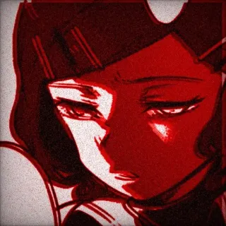 🌟 Anime, Feminino, Personagem, Garota, Vermelho telegram sticker