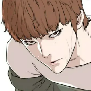 🧃 manhwa, Korean, character, anime, scar telegram sticker