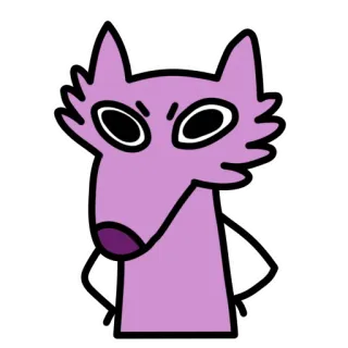 😠 dessin animé, chien, animal, personnage, autocollant, illustration telegram sticker