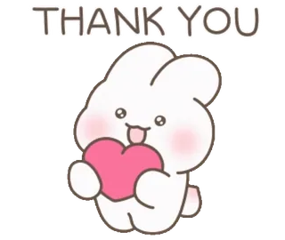 ❤️ Usamaru THANK YOU telegram sticker