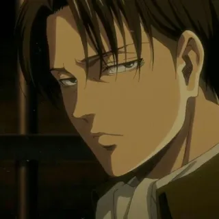 ⚔ Levi Ackerman Attack on Titan Anime, Mangá, Sério, Soldado, Herói whatsapp sticker