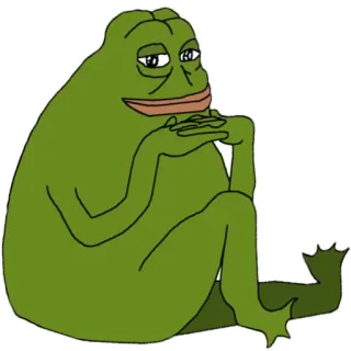 😐 Pepe the Frog Pepe, frog, meme, internet meme, green frog whatsapp sticker
