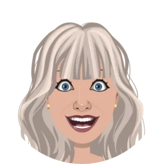 😀 Avatar, Cartone animato, Donna, Ritratto, Femminile, Persona telegram sticker