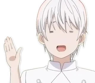 👋 anime, character, chef, cartoon telegram sticker