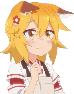 🤔 Senko The Helpful Fox Senko-san Anime, Ragazza Volpe, Carina, Imbarazzata, Senko, Senko-san la volpe amorevole telegram sticker
