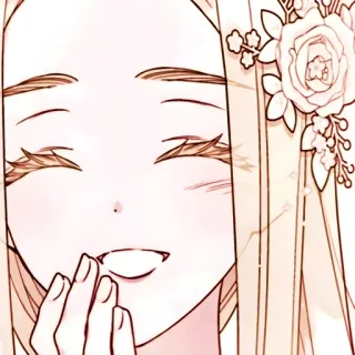 🫖 anime, kobieta, róże, kwiaty, uśmiechnięta, szczęśliwa, dziewczyna telegram sticker