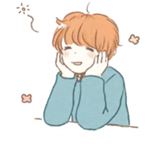 ☺️ Kreskówka, Uroczy, Uśmiech, Kawaii, Anime, Szczęśliwy telegram sticker