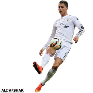 ⚽ Cristiano Ronaldo sepak bola, football amerika, atlet, olahraga, real madrid, cristiano ronaldo telegram sticker