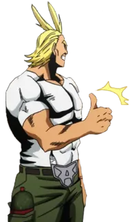 👍 All Might My Hero Academia Anime, My Hero Academia, All Might, Personaje, Superhéroe telegram sticker