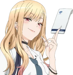 💰 Marin Kitagawa My Dress-Up Darling Anime, Fofo, Garota, Personagem, Marin Kitagawa, My Dress-Up Darling, Adesivo telegram sticker