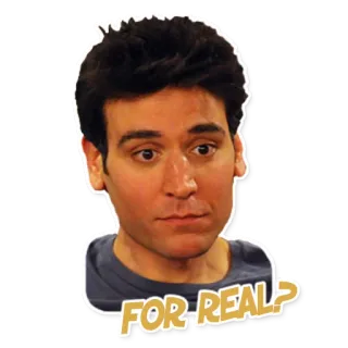 😐 Ted Mosby How I Met Your Mother FOR REAL? Ted Mosby, How I Met Your Mother, HIMYM, Pour de vrai ?, Questionnement, Série TV telegram sticker