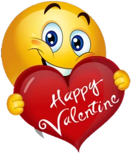 ❤ Happy Valentine Emoji, Valentine, Hati, Cinta, Sapaan telegram sticker