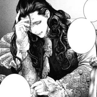😭 Manga, Anime, Seni, Gambar, Karakter, Sedih, Vintage telegram sticker