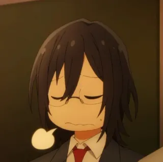 🫐 Izumi Miyamura Horimiya Anime, Manga, Chico, Gafas, Uniforme escolar telegram sticker